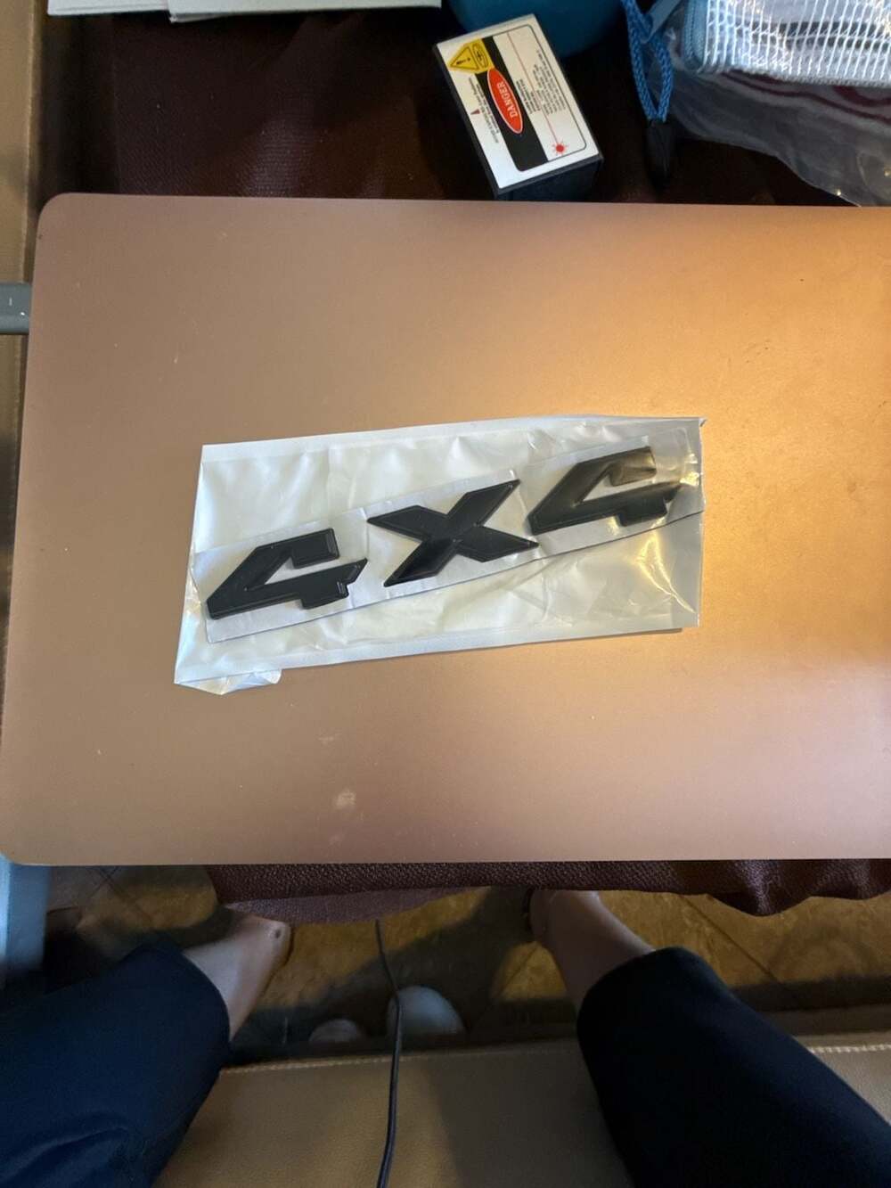 3D Matte Black 4x4 Vehicle Tailgate Emblem Badge